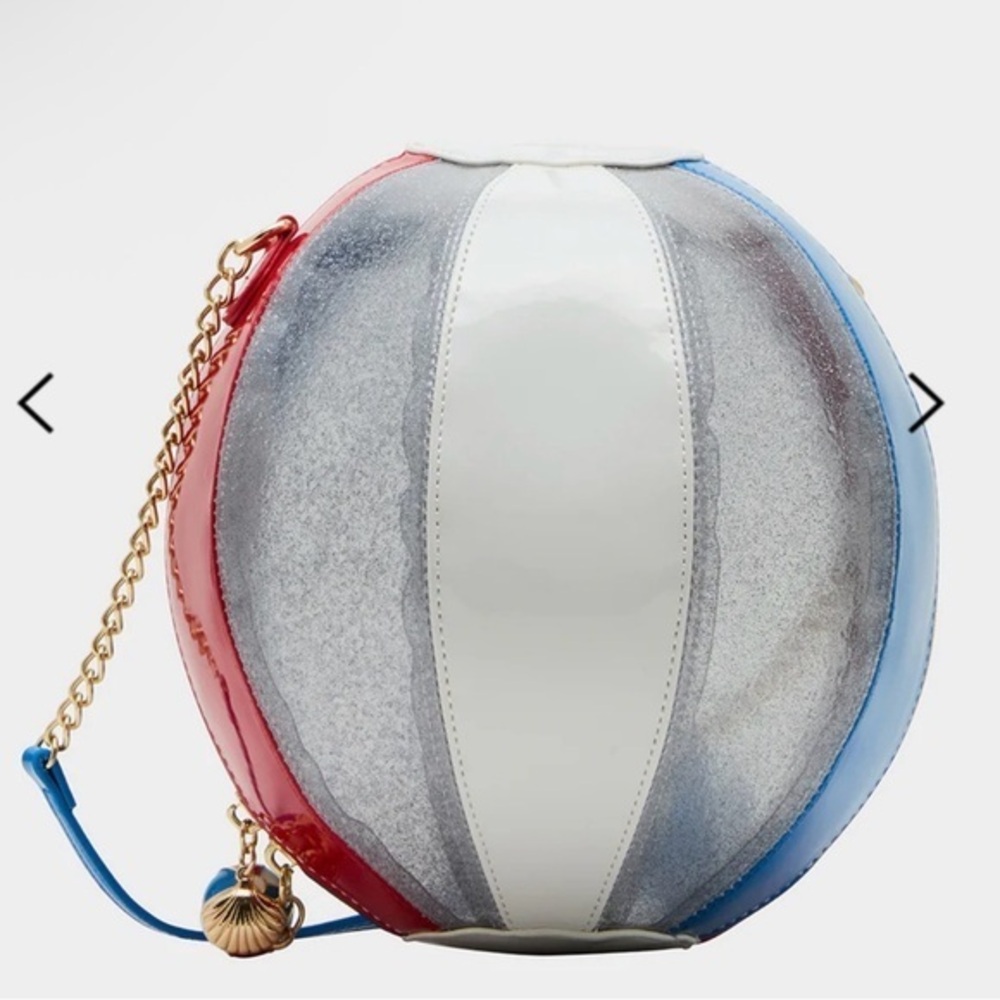 Betsey Johnson KITSCH HAVIN A BALL AMERICAN FLAG Crossbody Bag NWT